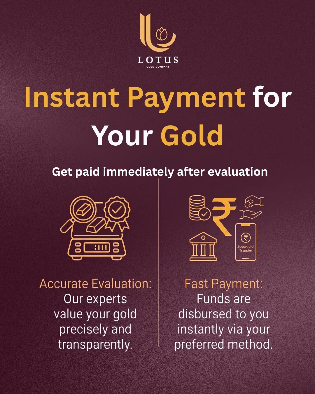 Transparent gold valuation process at Lotus Gold Company